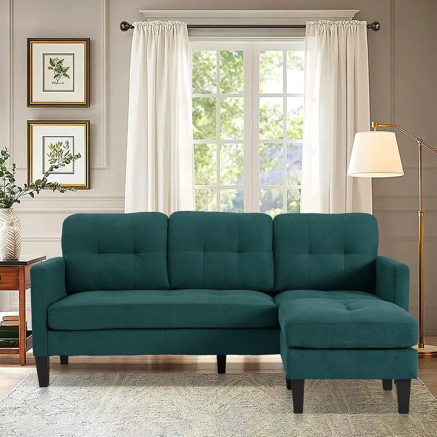 Convertible L-Shaped Sectional Sofa