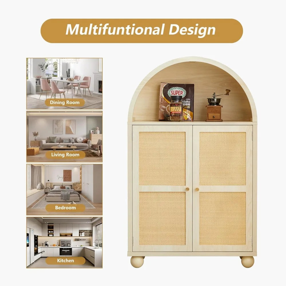 Modern Arched Storage Cabinet