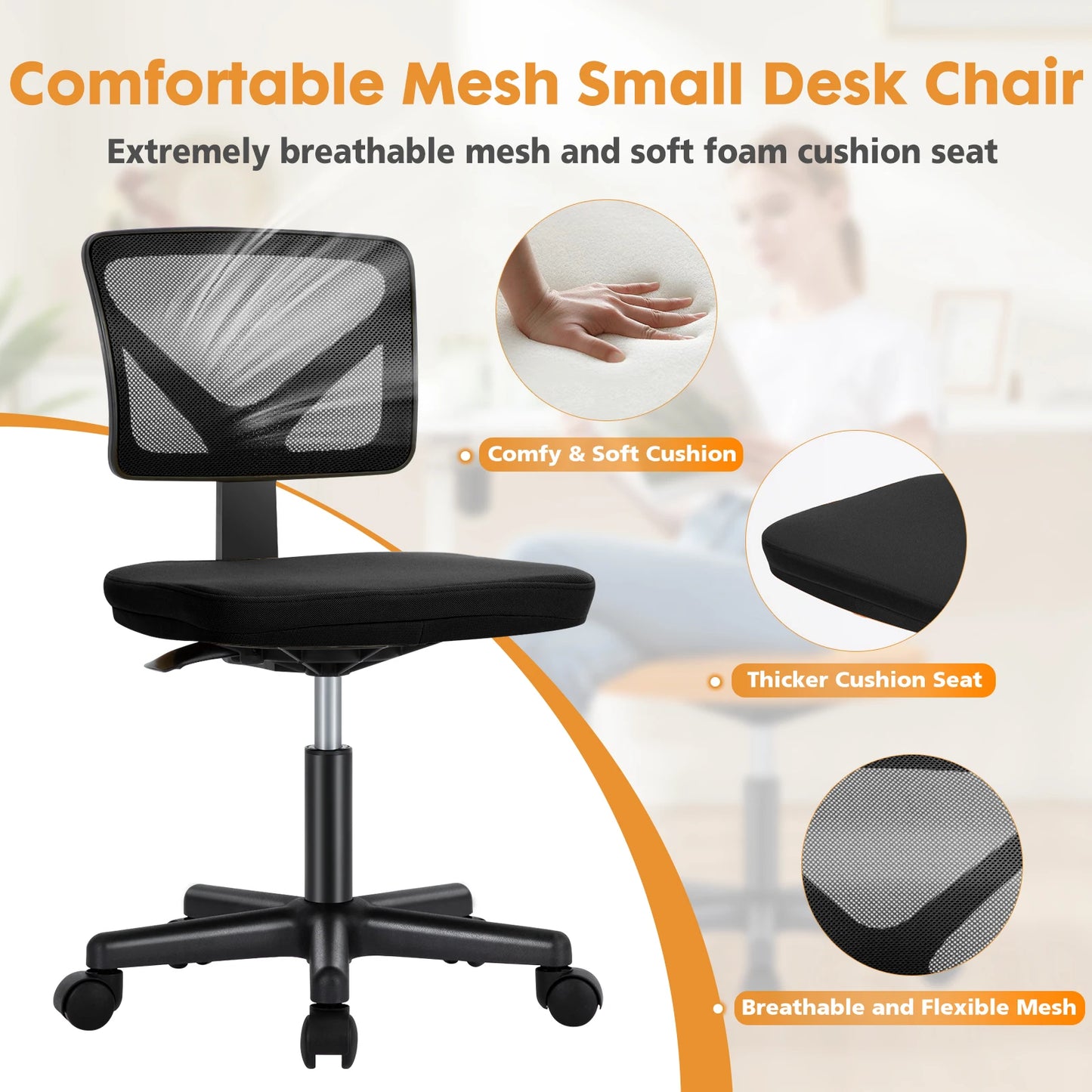 JHK Armless Office Chair °