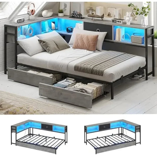 Twin Size Corner Bed Frame