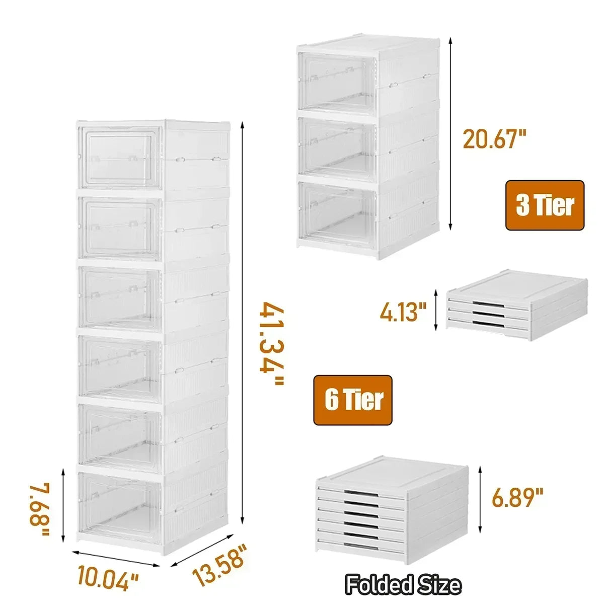 6 Layer Shoe Box Organizer