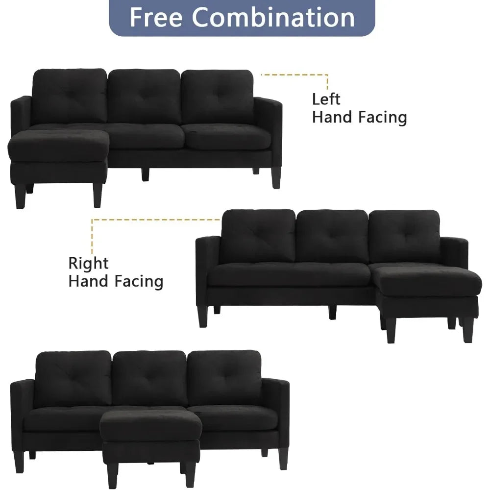 Convertible L-Shaped Sectional Sofa