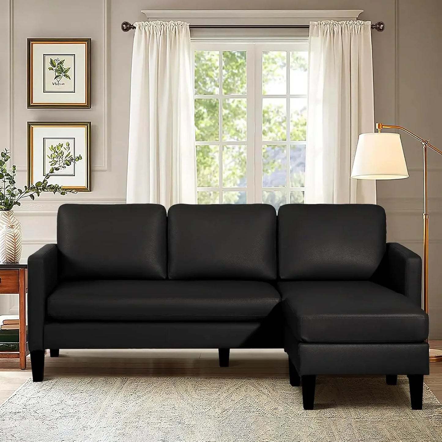 Convertible L-Shaped Sectional Sofa