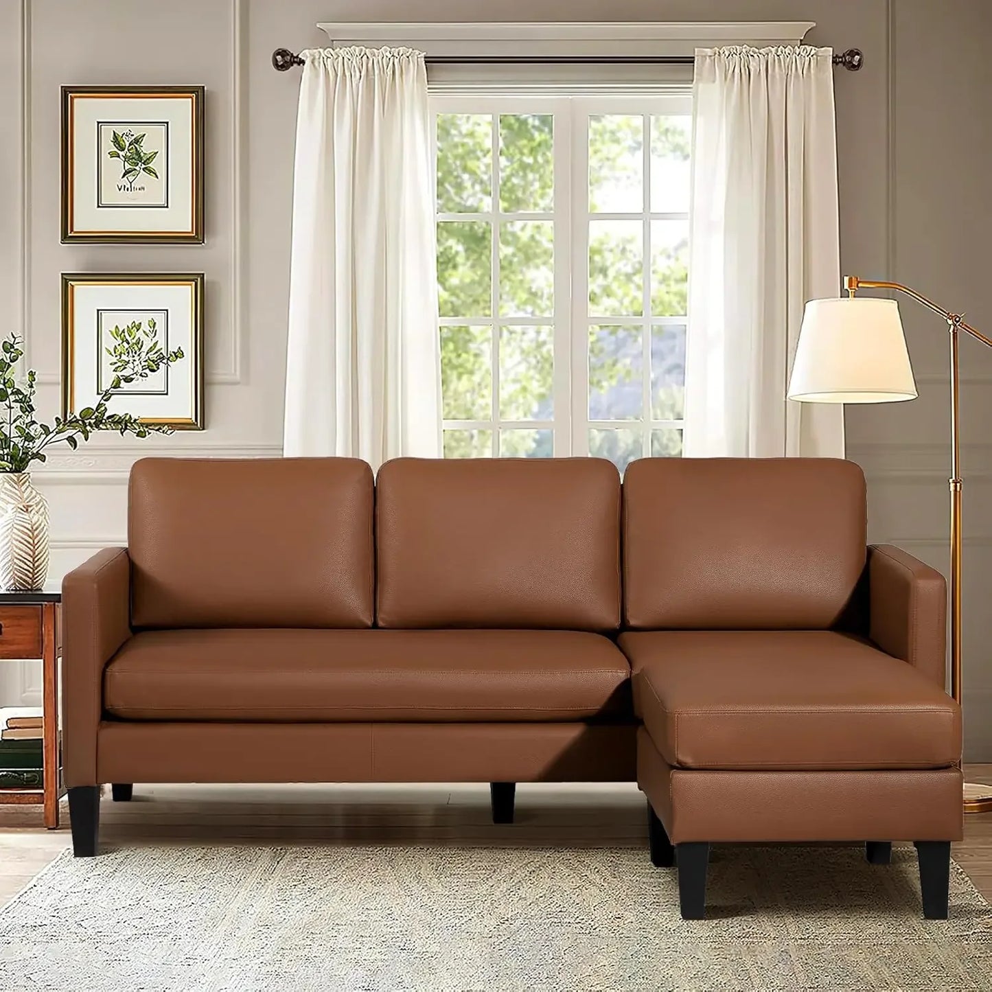 Convertible L-Shaped Sectional Sofa