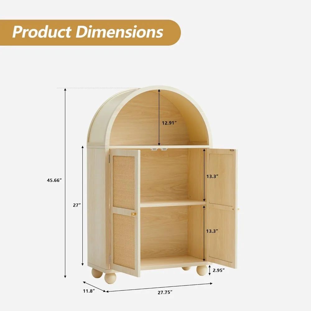 Modern Arched Storage Cabinet