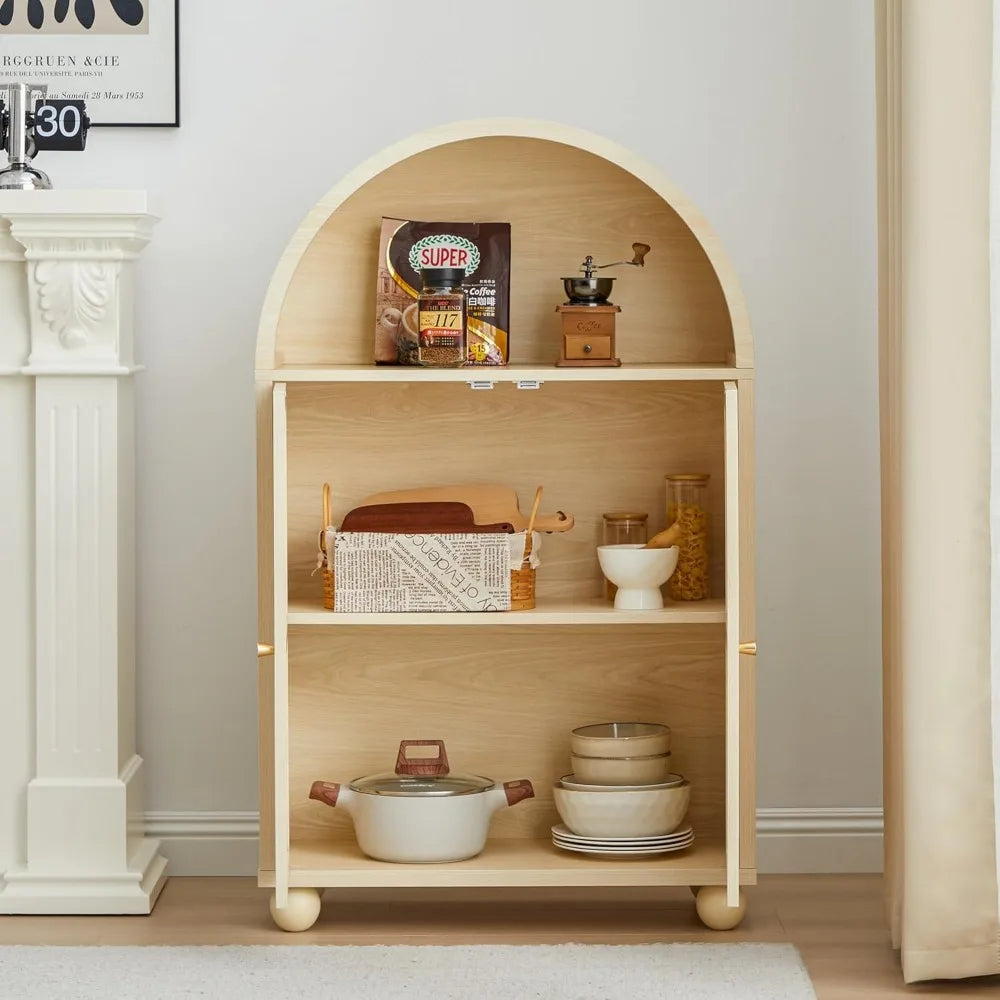 Modern Arched Storage Cabinet