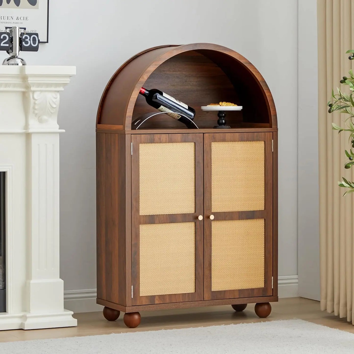 Modern Arched Storage Cabinet